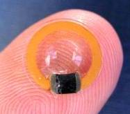 Pressure sensor on artificial lens