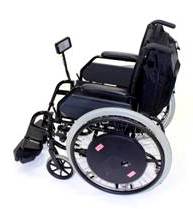 A wheel chair fitted with the new wheel design